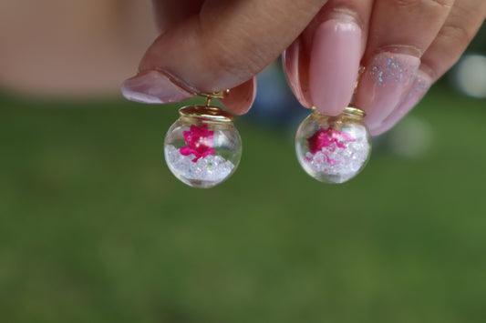 Crystal blossom earrings