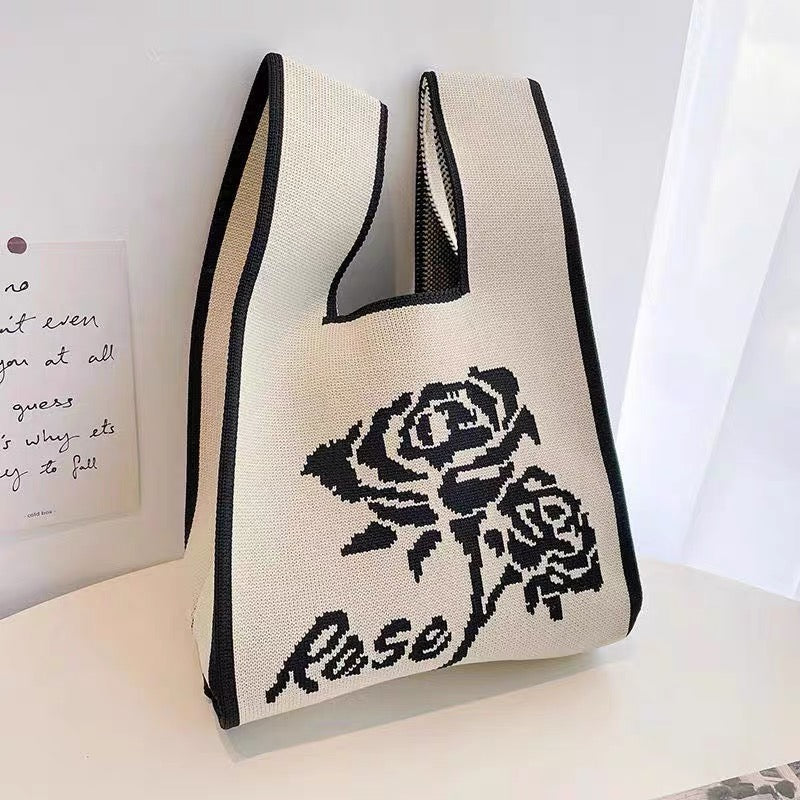 Black Rose Pride Handbag